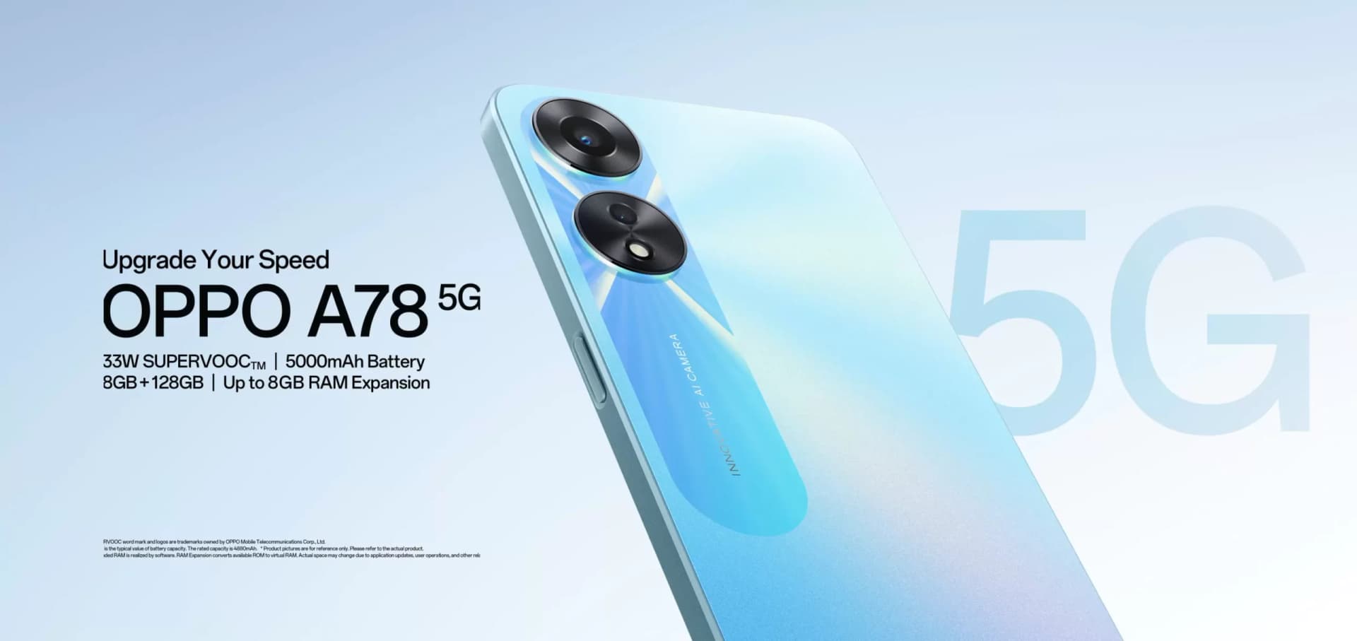 Oppo A78 5G स्मार्टफोन जारी कर रहा है। इसमें 6.5 इंच का HD+ LCD डिस्प्ले और डुअल रियर कैमरा सेटअप है