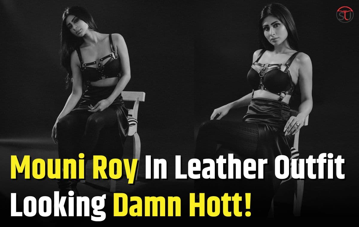 Mouni Roy: Leather की Black Corset Bra में दिखी Mouni Roy, ऐसे दिखाया अपना Sexy Look