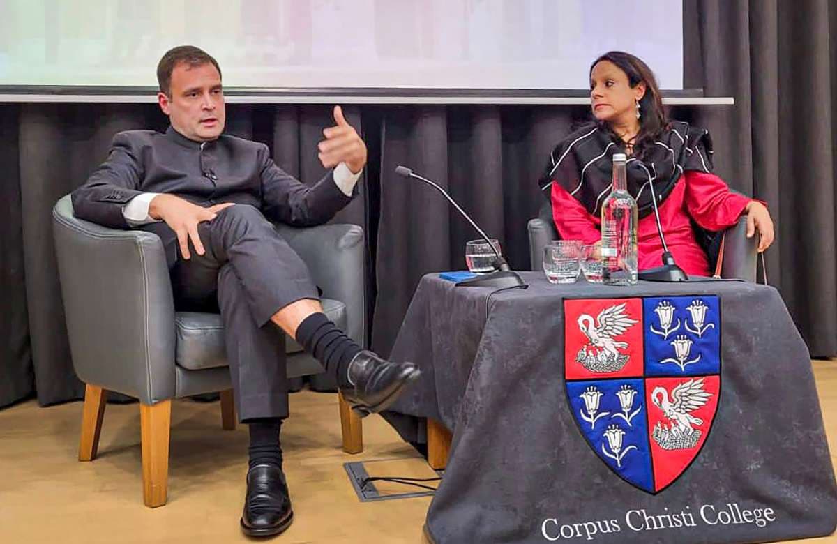 Rahul Gandhi at Cambridge: मेरे मोबाइल में पेगासस था, मीडिया पर कब्जा, लोकतंत्र पर हमला। कैंब्रिज में गरजे राहुल गांधी