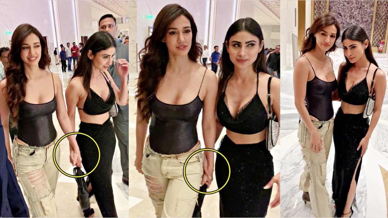 बॉलीवुड का नया याराना, Disha Patani और Mouni Roy इवेंट में हाथ में हाथ डाले चलती नजर आई