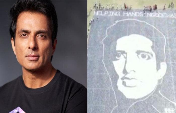 2500 किलो चावल से बना Sonu Sood का पोर्ट्रेट, फैन की दीवानगी ने की हद पार