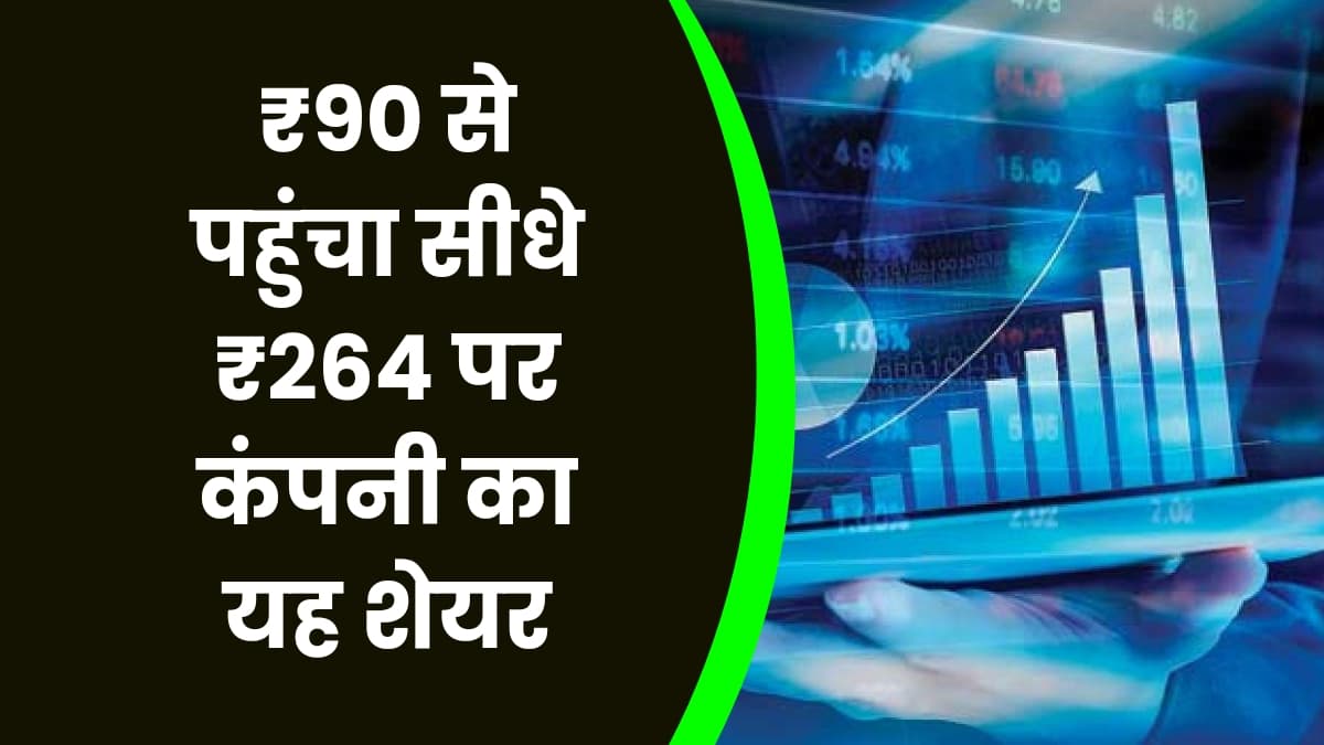 Share: ₹90 से पहुंचा सीधे ₹264 पर कंपनी का यह शेयर, निवेश करने पर मिलेगा तगड़ा Return
