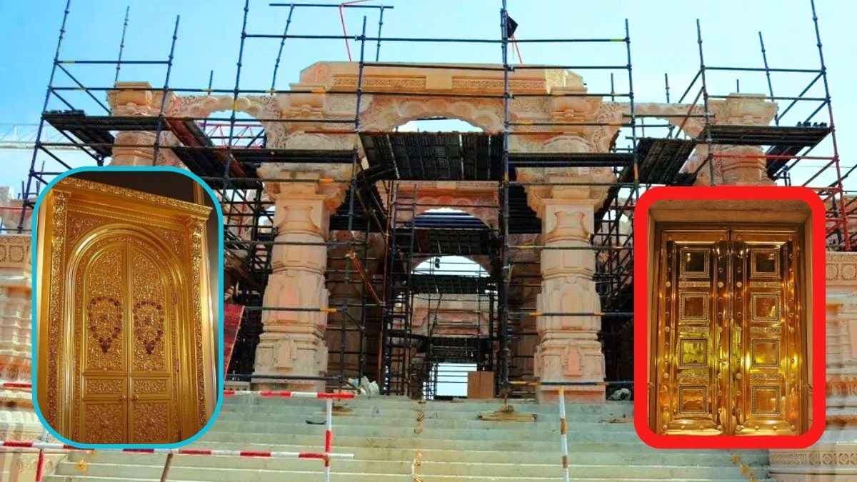 Ram Mandir में सोने के दरवाजे की पहली फोटो: 3 दिन में 13 और दरवाजे लगेंगे; 42 दरवाजों पर 100Kg सोने की परत चढ़ाई जाएगी