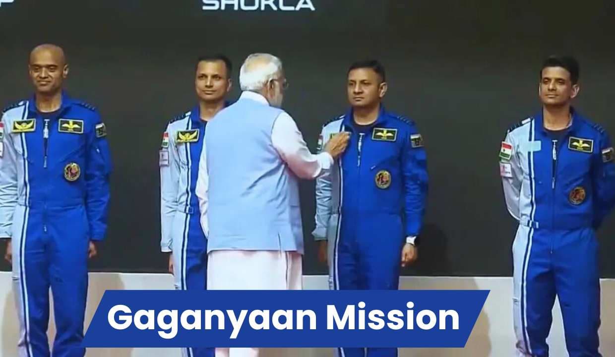 Gaganyaan Mission के लिए नामित 4 अंतरिक्ष यात्रियों के नामों का पीएम मोदी ने किया खुलासा