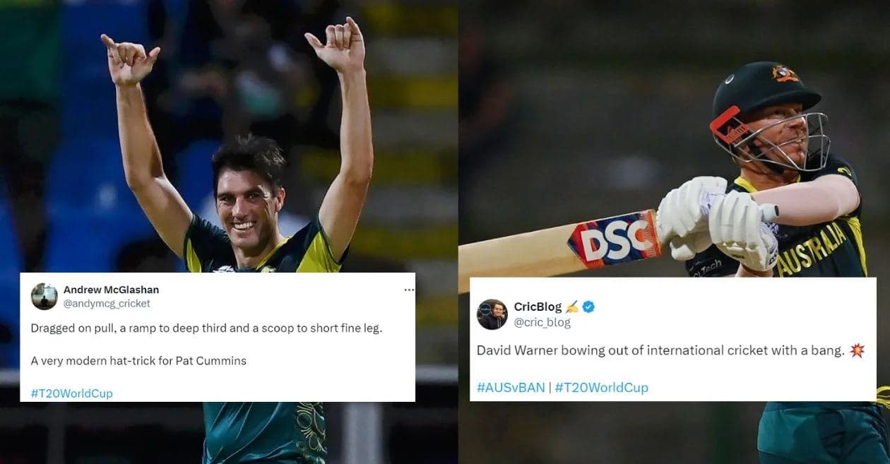 AUS vs BAN, T20 World Cup 2024: कमिंस की हैट्रिक, वार्नर के अर्धशतक से ऑस्ट्रेलिया की आसान जीत