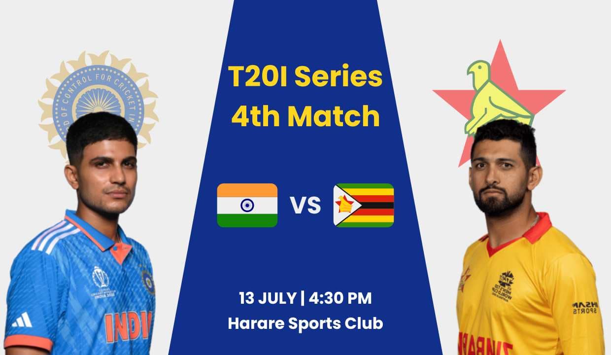 IND vs ZIM: भारत और जिम्बाब्वे 4th T20I; कब, कहाँ, आमने-सामने के रिकॉर्ड और बहुत कुछ