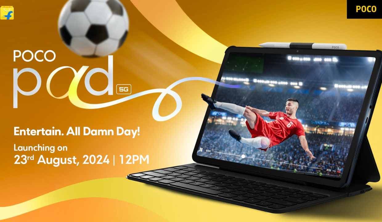 Poco का नया Android टैबलेट POCO Pad 5G जल्द ही होगा भारत में लॉन्च