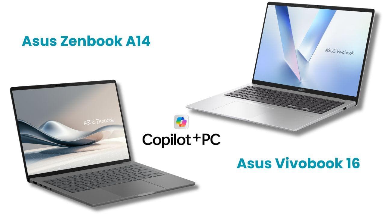 Asus Zenbook A14 और Asus Vivobook 16 AI लैपटॉप भारत में लॉन्च; Copilot+ PC, Qualcomm Snapdragon Xe SoCs और बहुत कुछ
