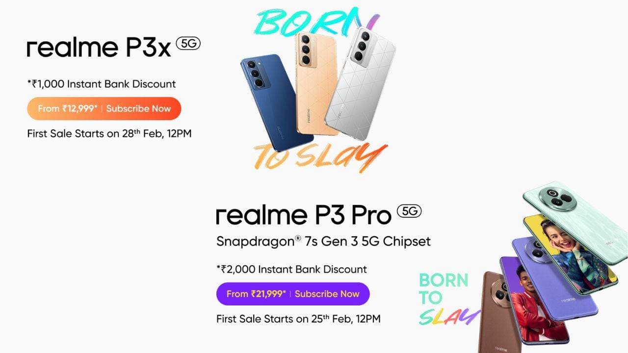 भारत में Realme P3 Pro और Realme P3x लॉन्च