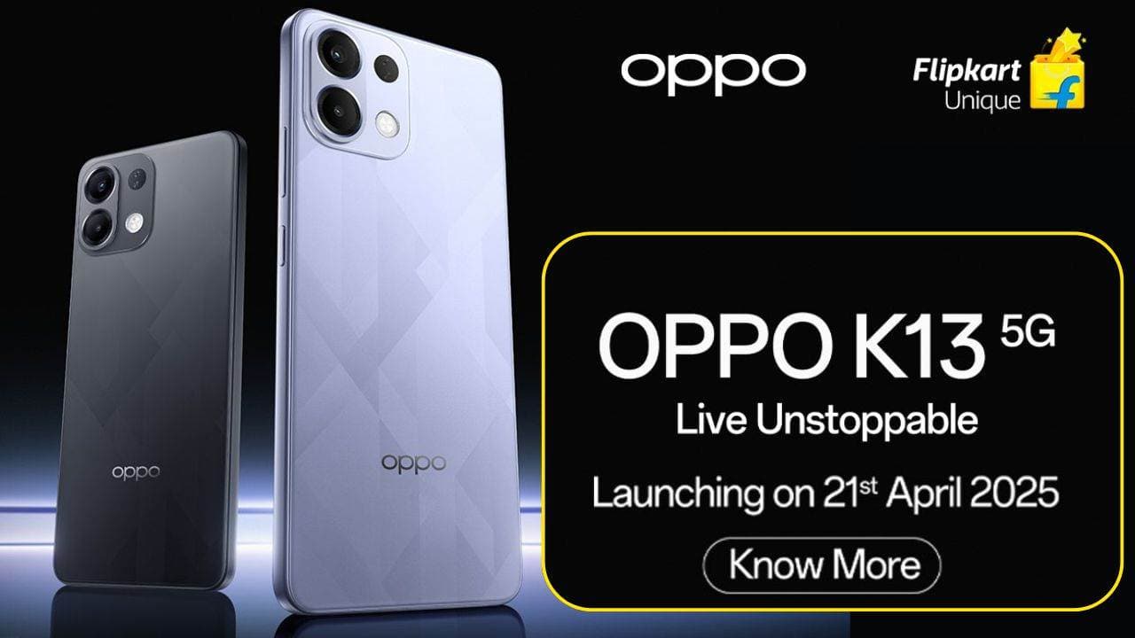 Oppo K13 5G भारत में 21 अप्रैल होगा को लॉन्च : 7000 mAh बैटरी स्नेपड्रैगन प्रोसेसर के साथ और बहुत कुछ