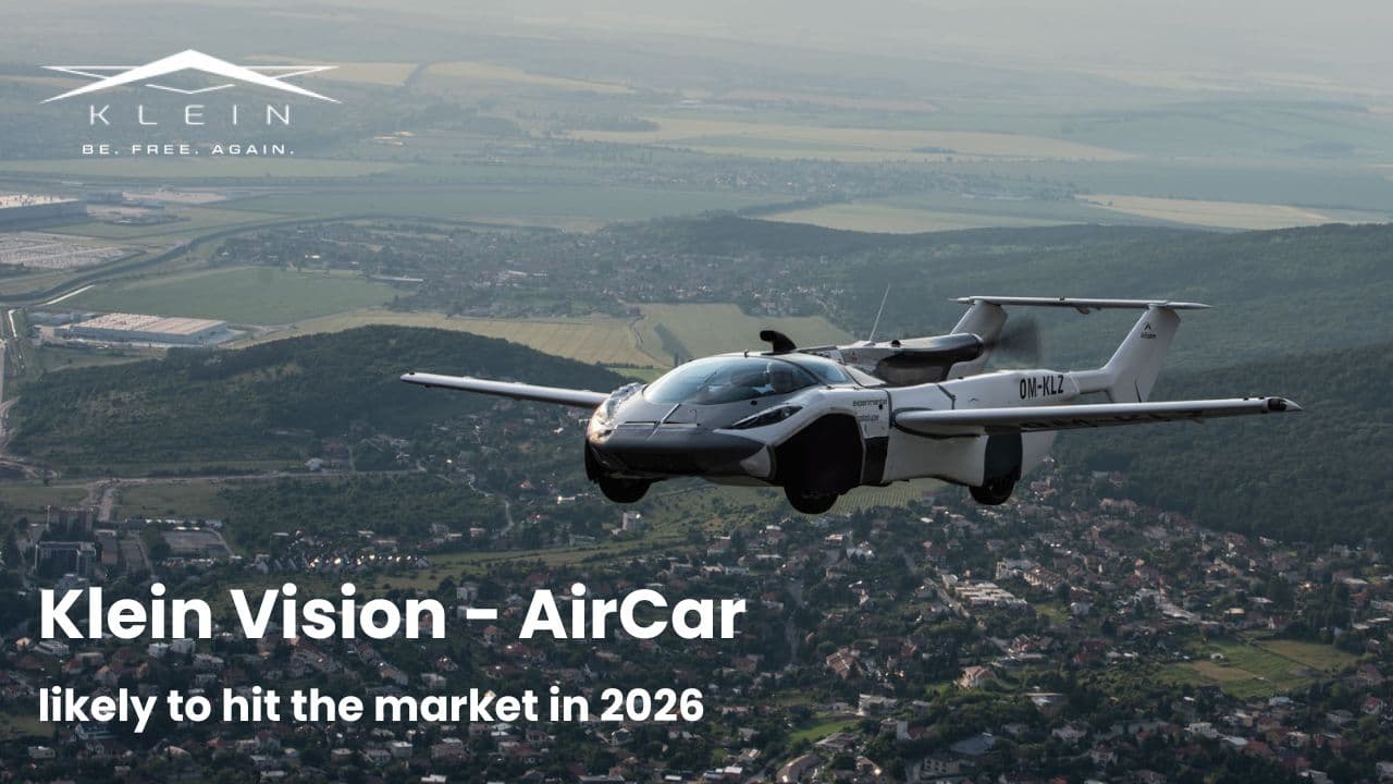 Klein Vision AirCar - परिवहन का भविष्य; 2026 में बाज़ार में आने की संभावना