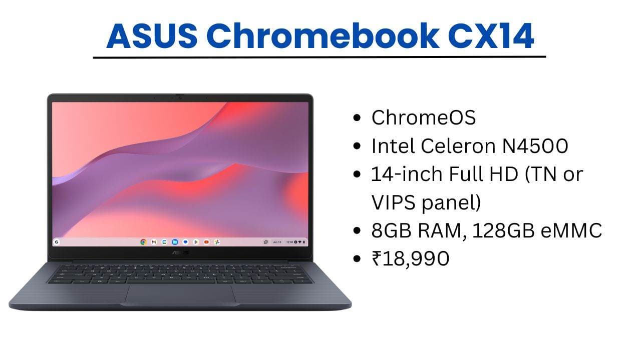 ASUS Chromebook CX14 भारत में लॉन्च: छात्रों और शिक्षकों के लिए एक बजट-अनुकूल पावरहाउस