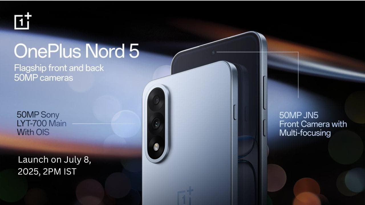 OnePlus Nord 5 जल्द ही होगा भारत में लॉन्च: कीमत, स्पेक्स और कैमरा डिटेल्स का खुलासा
