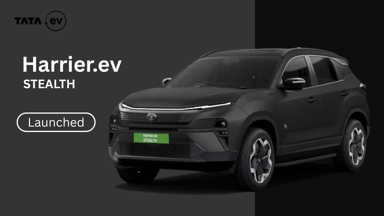 टाटा मोटर्स की नई इलेक्ट्रिक एसयूवी Tata Harrier EV Stealth Edition लॉन्च, कीमत ₹28.24/- लाख से शुरू