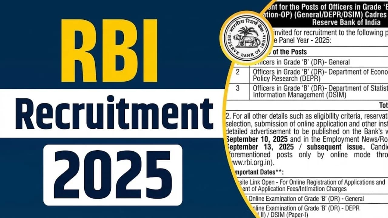 RBI  भर्ती 2025 ने 93 एनालिस्ट, IT और स्पेशलिस्ट पदों के लिए आवेदन मांगे हैं;