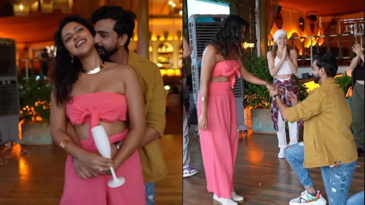 Amala Paul Birthday Surprise: Boyfriend Jagat Desai ने किया फिल्मी अंदाज़ में प्रपोज, एक्ट्रेस ने कहा YES