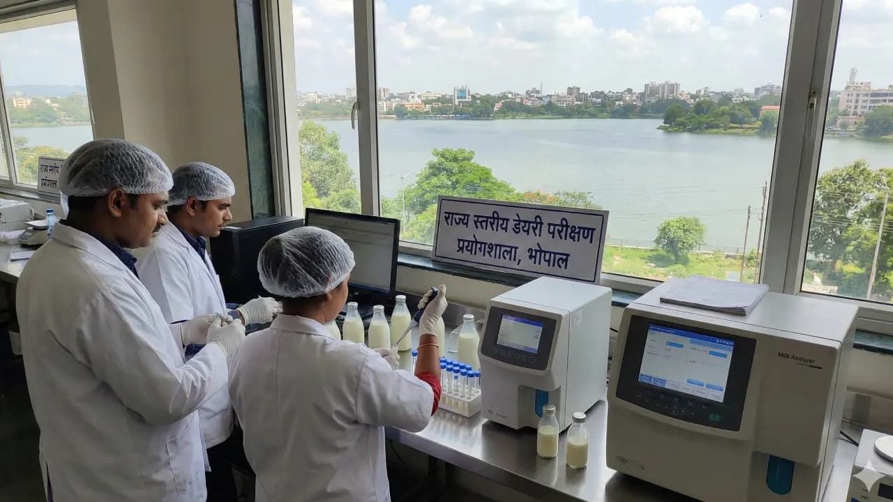 भोपाल में बनेगी MP की पहली राज्य स्तरीय डेयरी परीक्षण लैब, अब घर के दूध की भी होगी जांच