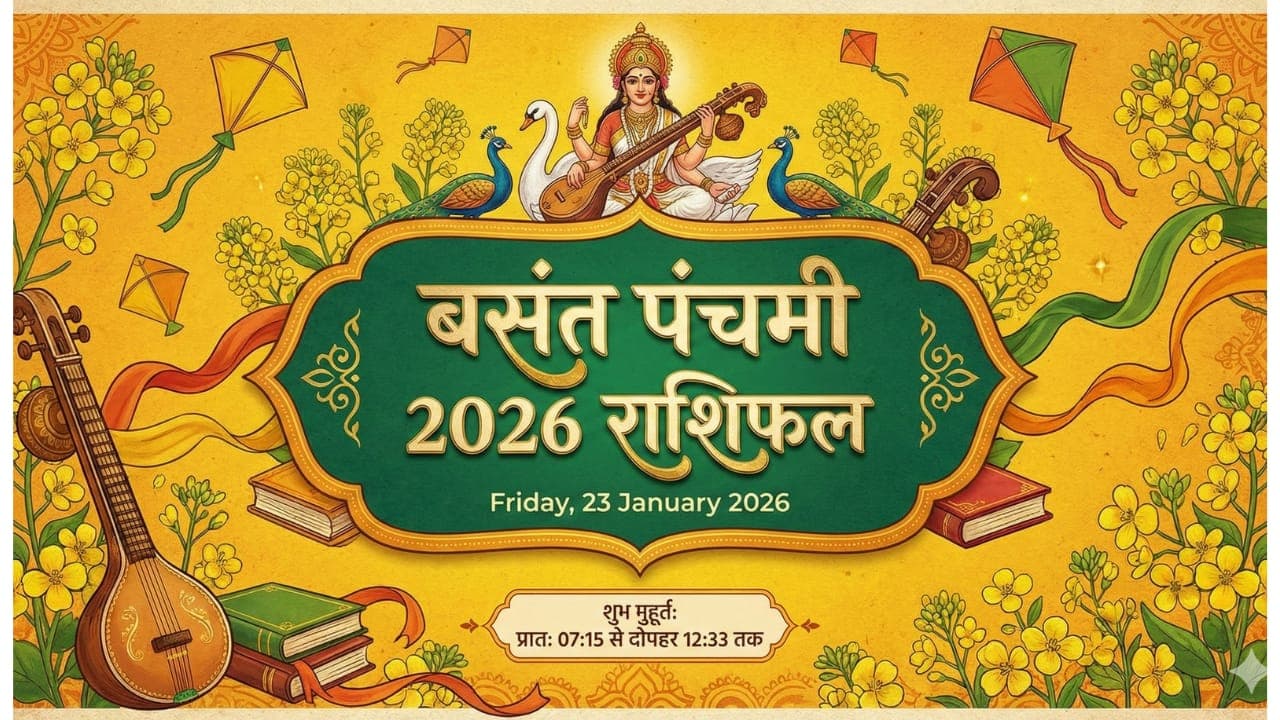 बसंत पंचमी 2026 राशिफल: आज किस राशि पर होगी मां सरस्वती की कृपा और किसे रहना होगा सावधान?