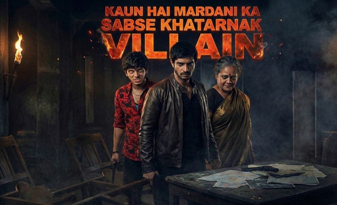 मर्दानी फ्रेंचाइजी के विलेन: ताहिर भसीन, विशाल जेठवा और मर्दानी 3 की मल्लिका प्रसाद!! कौन है सबसे खौफनाक विलेन?