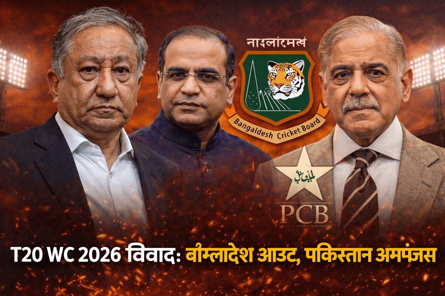 T20 वर्ल्ड कप 2026 विवाद: बांग्लादेश बाहर, पाकिस्तान के बहिष्कार का खतरा