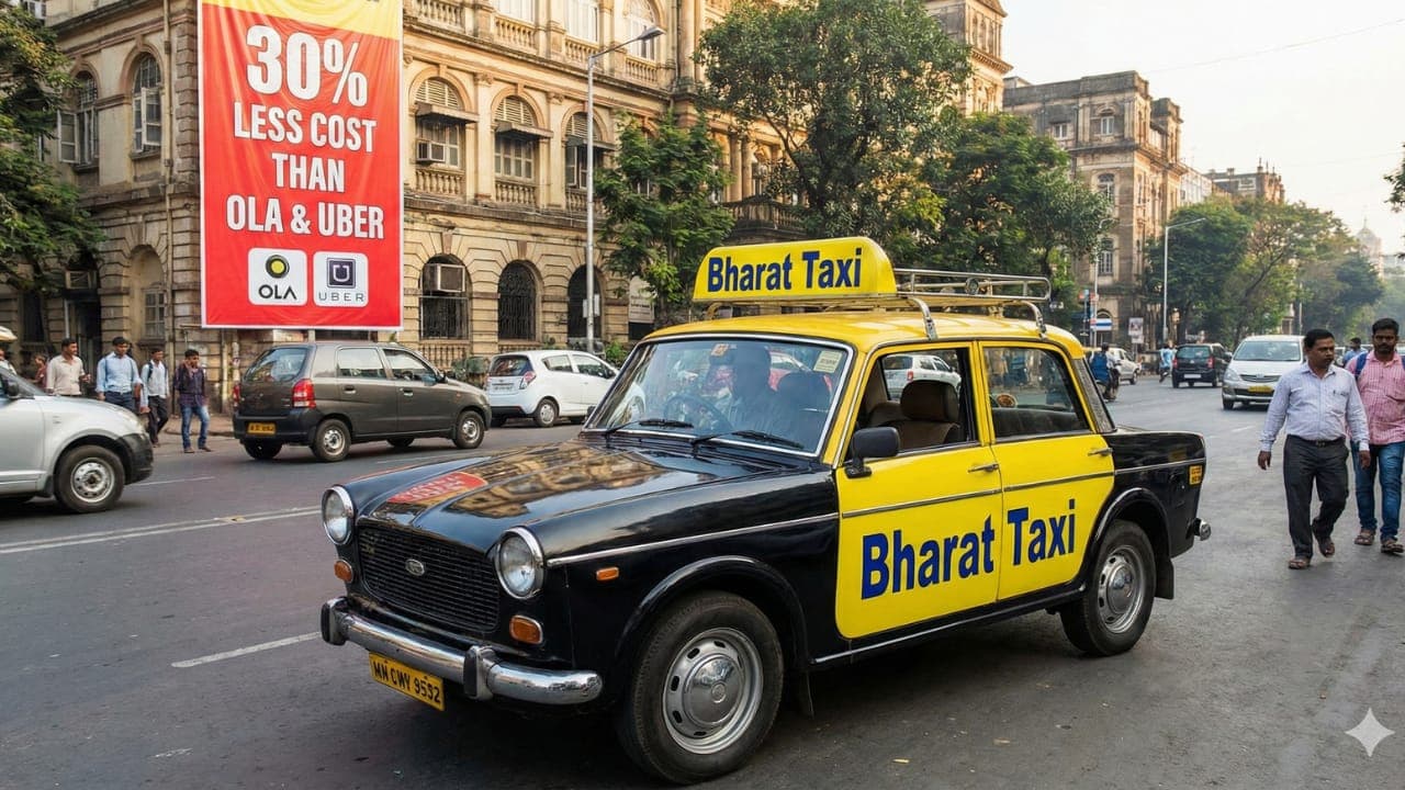भारत टैक्सी लॉन्च:  सरकारी टैक्सी सर्विस, 30% तक सस्ती यात्रा और ड्राइवर फर्स्ट मॉडल!! जानिए बुकिंग से लेकर खर्च का विवरण!