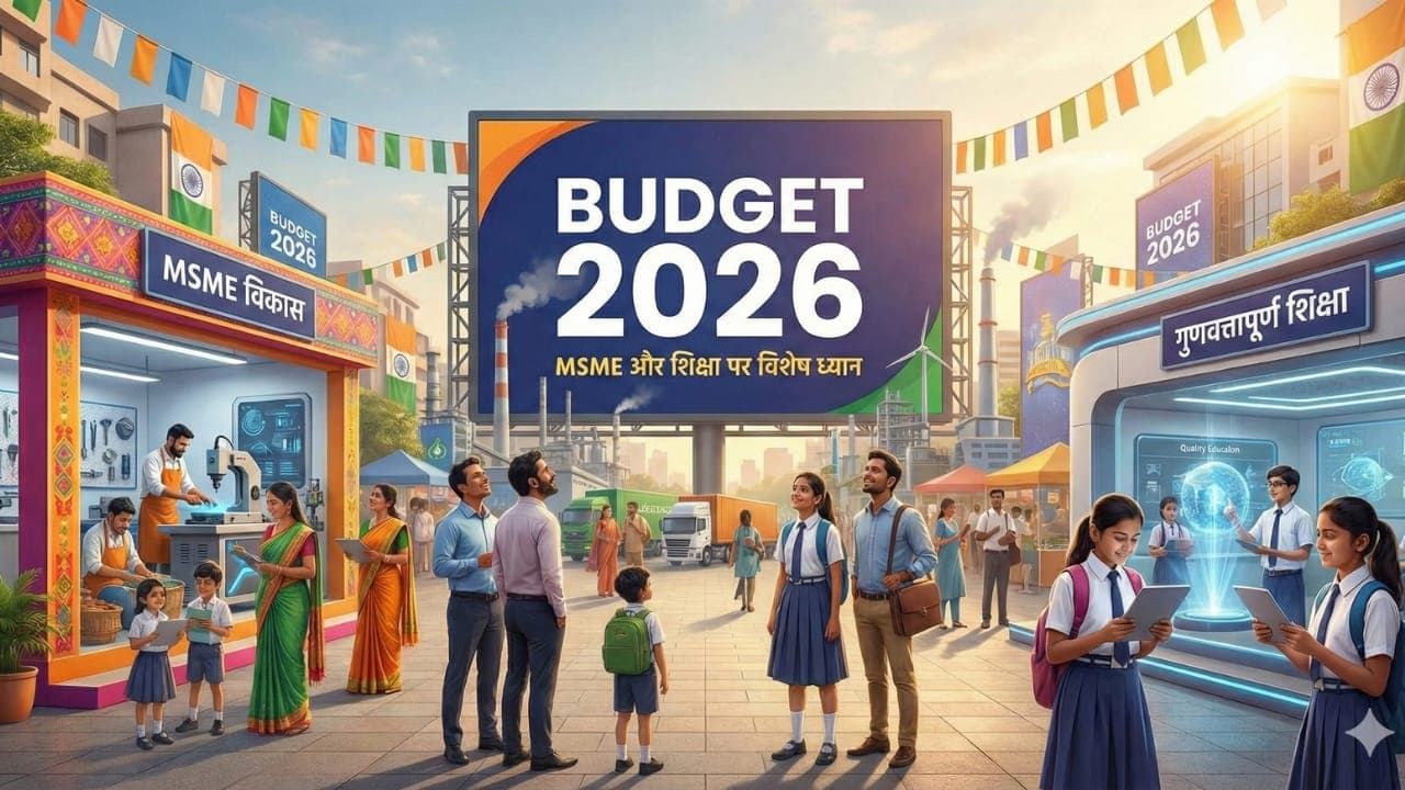 बजट 2026-27 MSME और शिक्षा केंद्रित: MSME, रोजगार और शिक्षा में बड़ा निवेश, आत्मनिर्भर भारत की नींव
