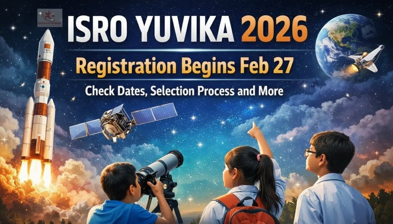 ISRO YUVIKA 2026:  8th पास बच्चों को ISRO दे रहा है 2 हफ्ते की निशुल्क यंग साइंटिस्ट स्पेस ट्रेनिंग, जानिए कैसे करें आवेदन?