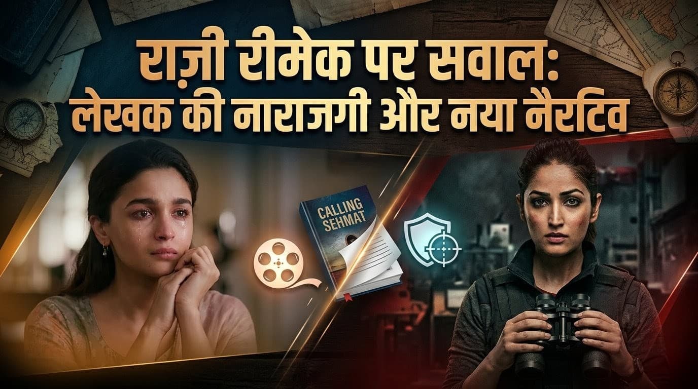 राज़ी रीमेक : राज़ी पर उठे सवाल, कॉलिंग सहमत के लेखक ने कहा मेघना गुलजार ने नैरेटिव ही बदल दिया!!
