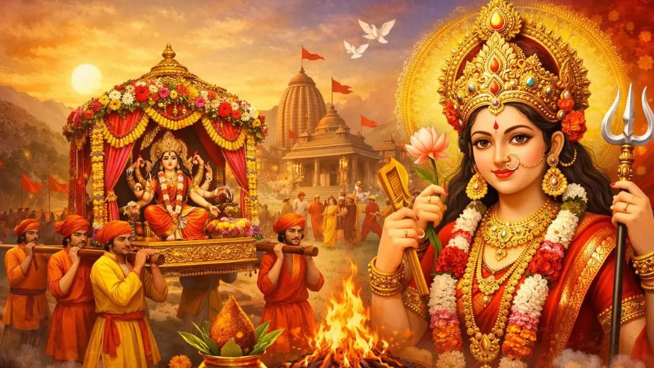 Chaitra Navratri 2026: चैत्र नवरात्रि 19 मार्च से शुरू, मां अम्बे पालकी पर आएंगी और हाथी पर विदा होंगी