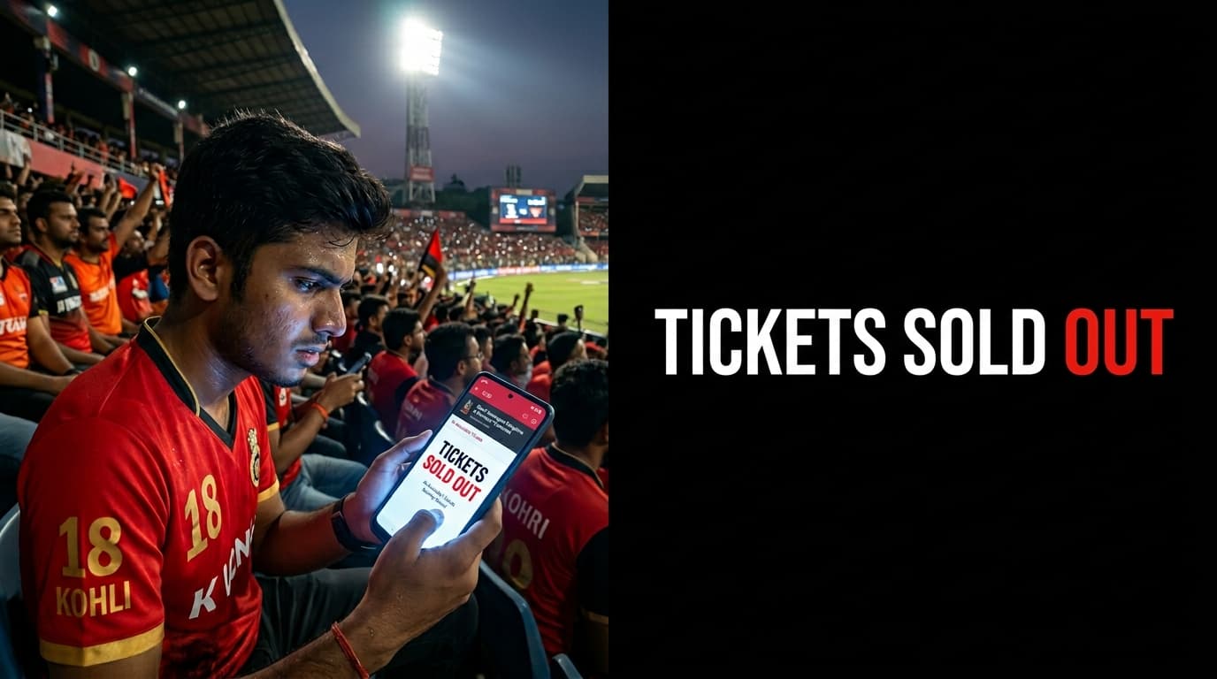 IPL 2026 टिकट मिनटों में Sold Out: RCB vs SRH मैच बुकिंग फेल, फैंस नाराज़