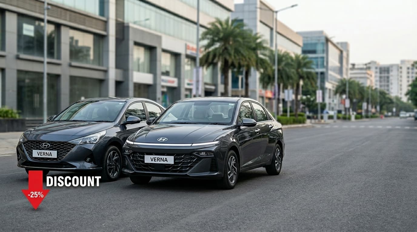 Hyundai Verna 2026 फेसलिफ्ट और प्री‑फेसलिफ्ट मॉडल: ₹1 लाख तक के डिस्काउंट और नए फीचर्स का पूरा गाइड