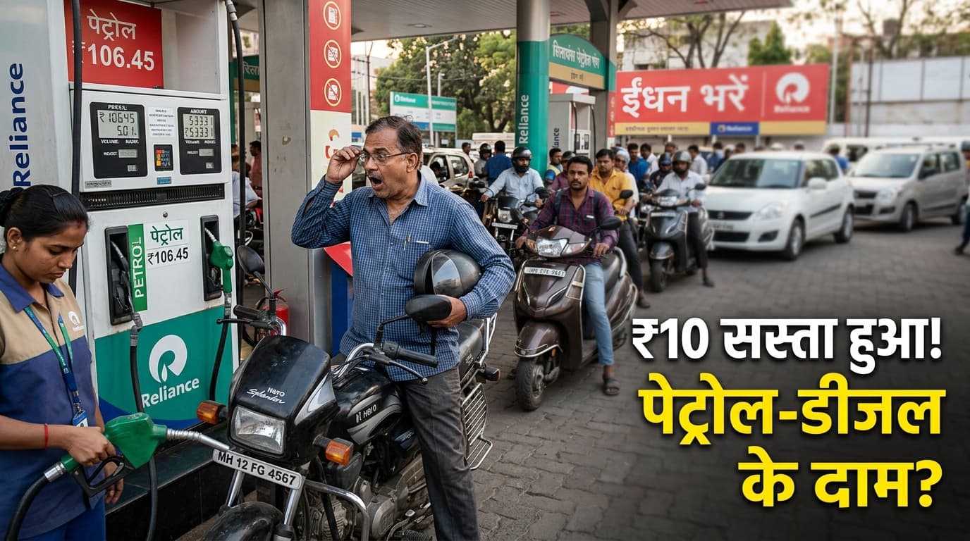 भारत में पेट्रोल-डीजल एक्साइज ड्यूटी में ₹10 की कटौती: क्या सस्ता होगा ईंधन? जानिए कीमतों पर असर, तेल कंपनियों की राहत और आम जनता को कब मिलेगा फायदा
