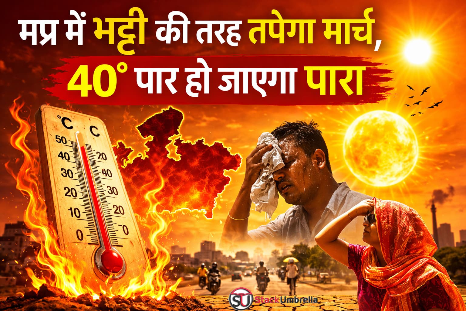 MP Mausam: मप्र में भट्टी की तरह तपेगा मार्च, 40° पार हो जाएगा पारा