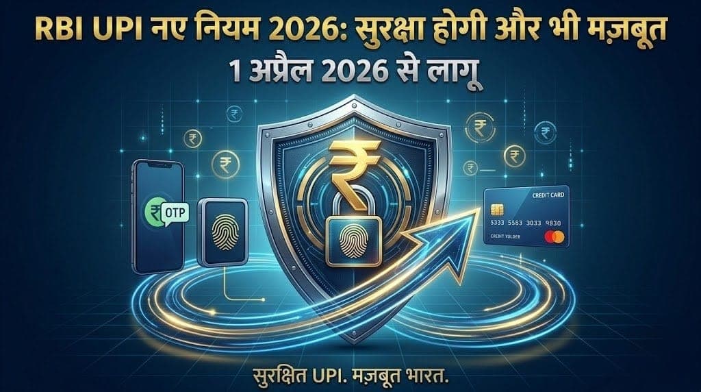 RBI UPI नए नियम 2026 : ऑनलाइन पेमेंट वालों को लगेगा बड़ा झटका, RBI ने लागू कीए सख्त नियम