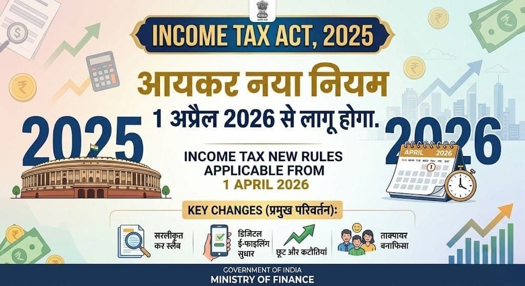 New Income Tax Rules 2026:  1 अप्रैल से टैक्स सिस्टम में होंगे बड़े बदलाव, जानिए आपकी कमाई पर कैसे होगा असर?