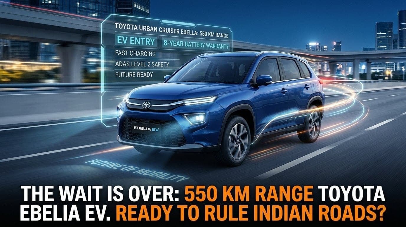 Toyota Urban Cruisers Ebella : EV मार्केट में Toyota की एंट्री, 550 किलोमीटर रेंज वाली अर्बन क्रूजर ईबेला करेगी बाकी SUV की छुट्टी