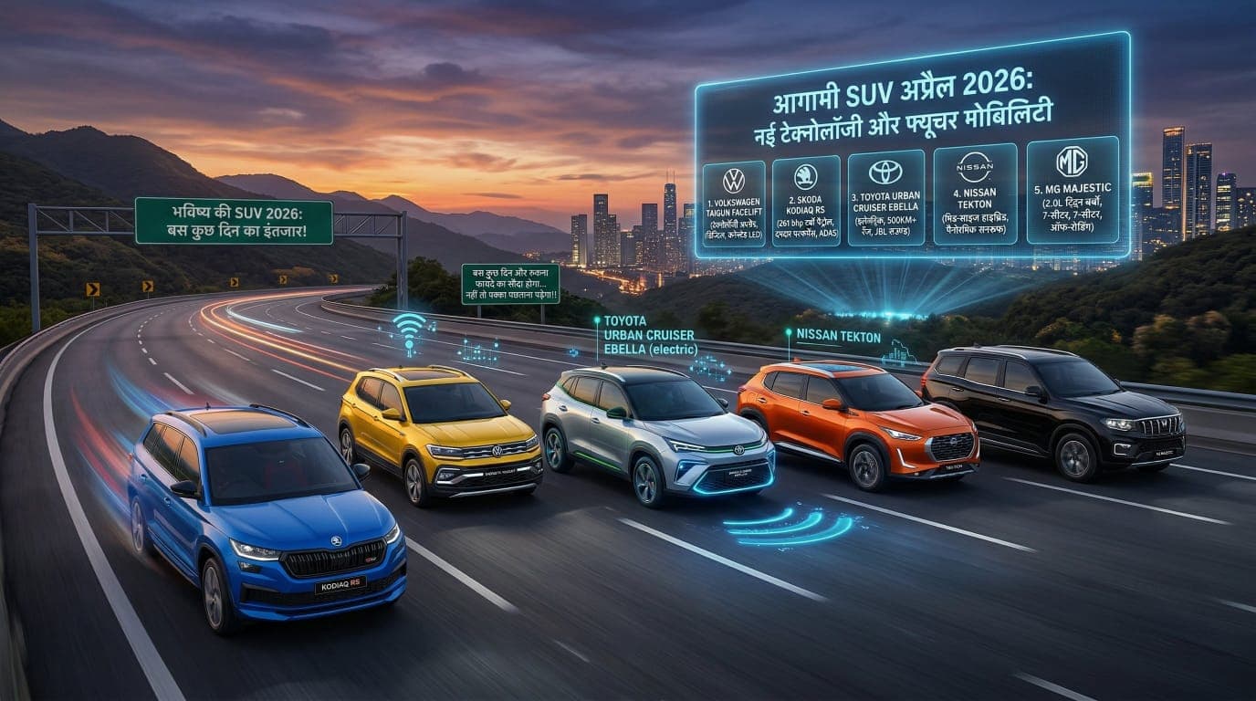 Upcoming SUV April 2026: SUV खरीदनी है तो बस कुछ दिन का इंतजार, वरना बाद में पक्का पछताना पड़ेगा!!