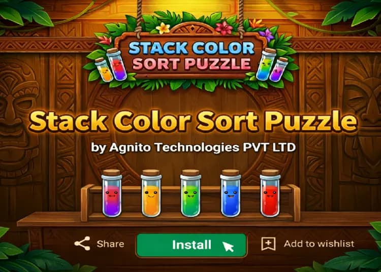 Stack Color Sort Puzzle: स्क्रीन टाइम को बनाएं स्मार्ट टाइम, बच्चों के लिए 6 सबसे बेहतरीन पजल गेम