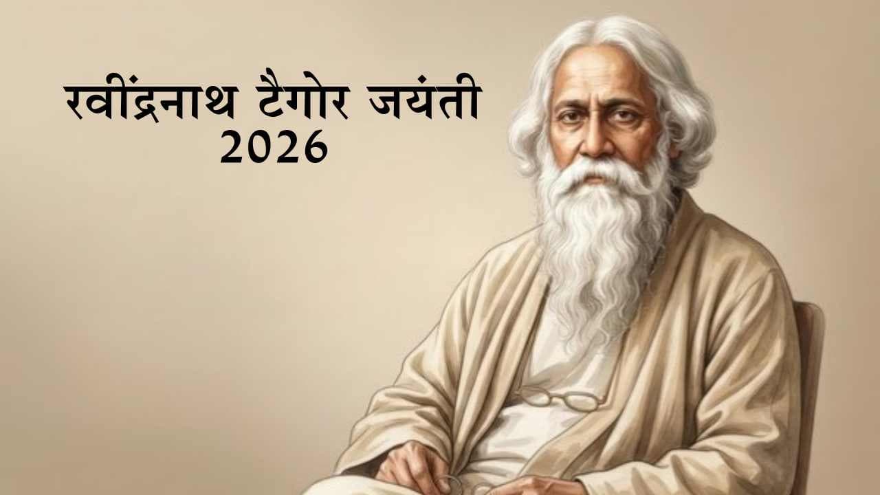 रवींद्रनाथ टैगोर जयंती 2026: 165वीं जयंती की तारीख, इतिहास और महत्व