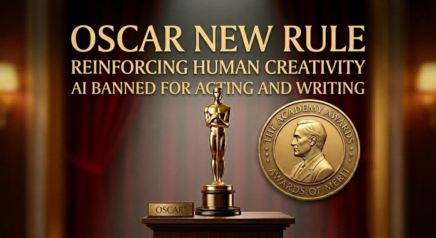 AI फिल्मों पर OSCAR के नए नियम!! अब केवल Human Writing और Acting पर ही मिलेगा Academy Award!!