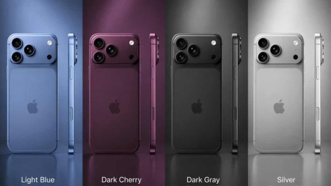 Apple iPhone 18 Pro और iPhone 18 Pro Max के डिज़ाइन में बदलाव; Dark Cherry और Sky Blue समेत नए रंगों की जानकारी लीक