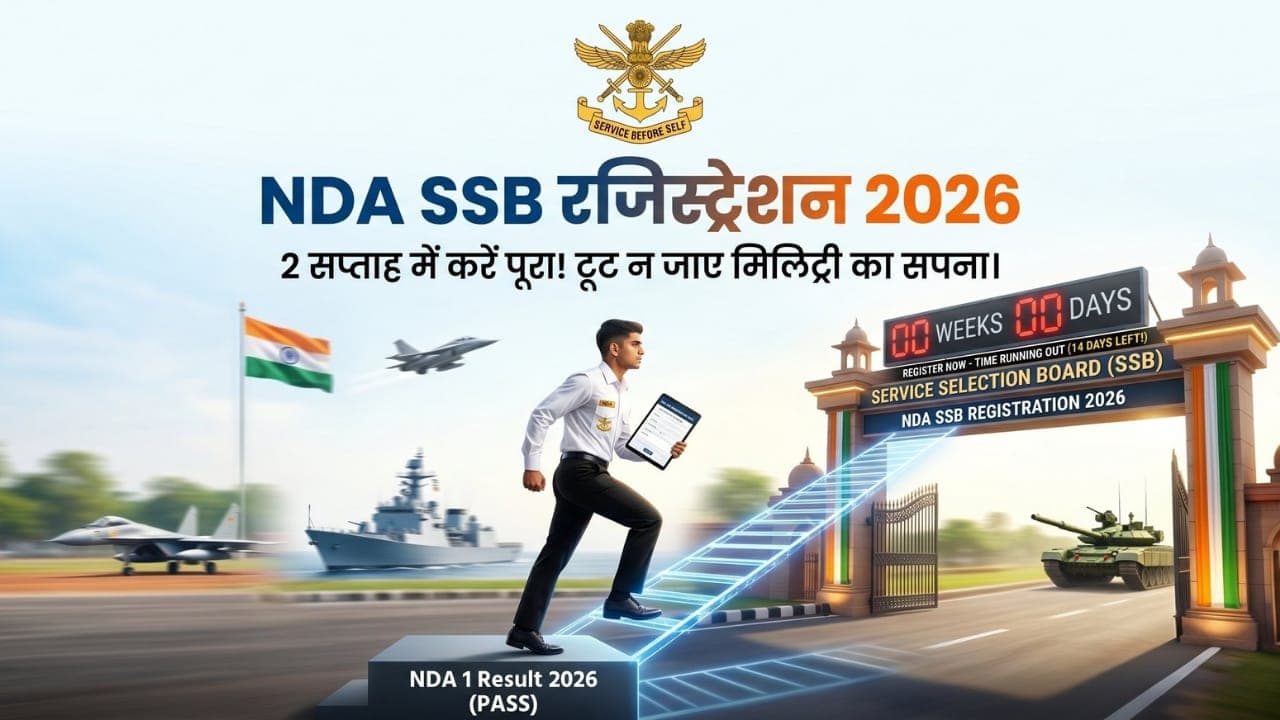 NDA SSB Registration 2026 दो सप्ताह में कर लें पूरा वरना टूट जाएगा मिलिट्री में भर्ती का सपना.. जाने डेडलाइन और पूरी प्रक्रिया!