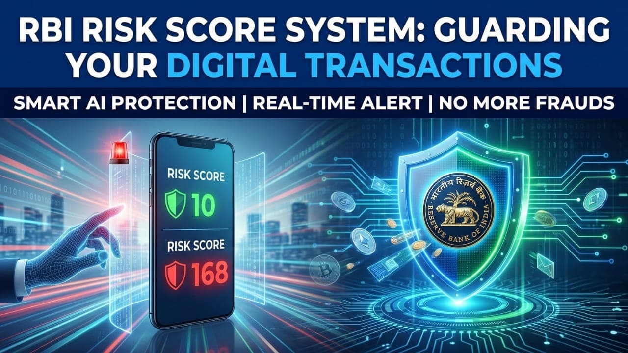 RBI Risk Score System रखेगा हर डिजिटल ट्रांजेक्शन पर नजर!! अब ठगों की खैर नहीं!