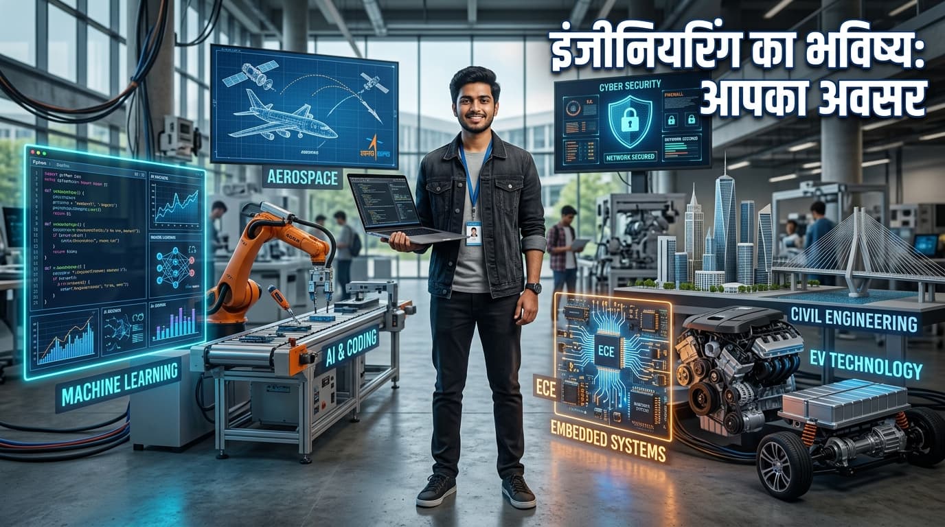 Engineering में कौन-सी Branch सबसे बेस्ट है? CSE से लेकर AI, Mechanical, Civil और Robotics तक पूरी जानकारी