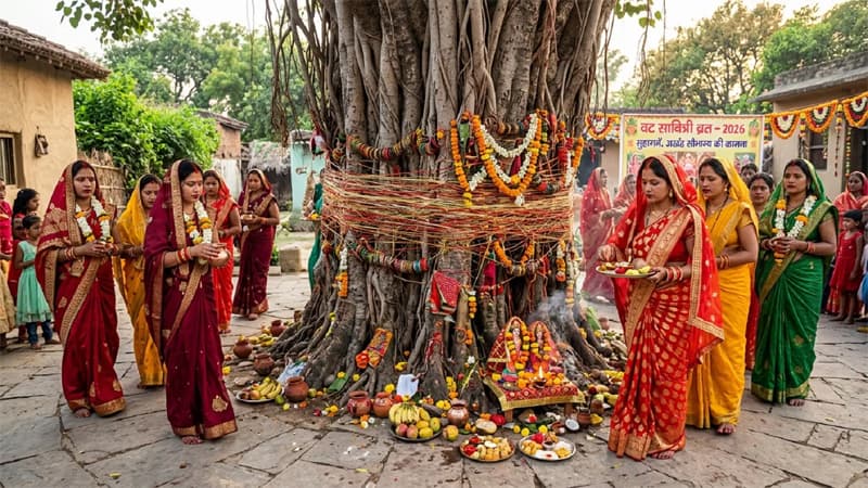 Vat Savitri Vrat : वट सावित्री पर विवाहित महिलाएं वट के चारों ओर सात बार बांधती हैं सूती धागा, जानें क्यों किया जाता है ऐसा-क्या है इसका महत्व?
