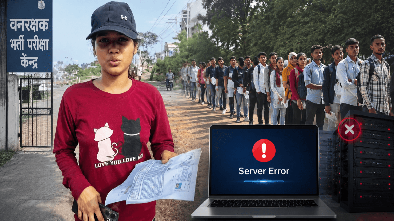 भोपाल में वनरक्षक भर्ती परीक्षा नहीं हो सकी, सर्वर फेल होने से सैकड़ों अभ्यर्थी निराश लौटे