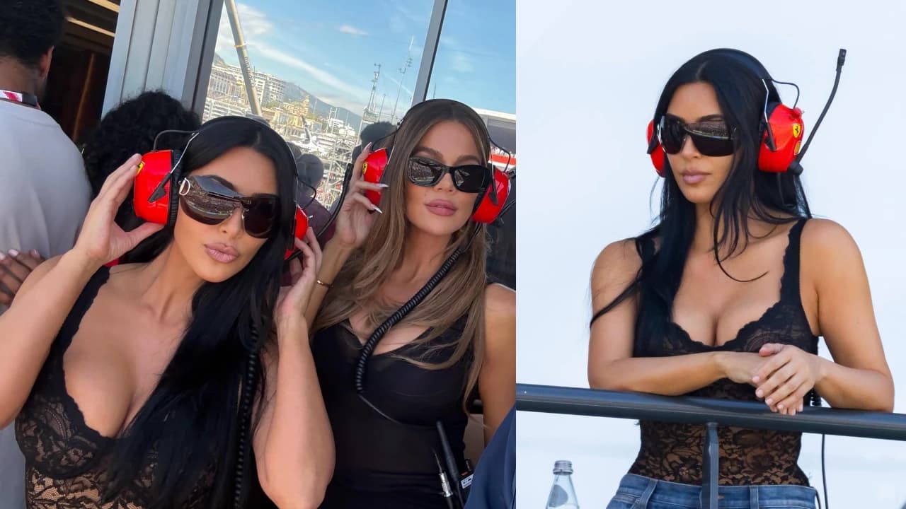 Kim Kardashian Monaco F1 Look: क्रीम कलर की ड्रेप्ड ड्रेस में छाईं किम कार्दशियन, बैकलेस लुक ने बटोरी सुर्खियां