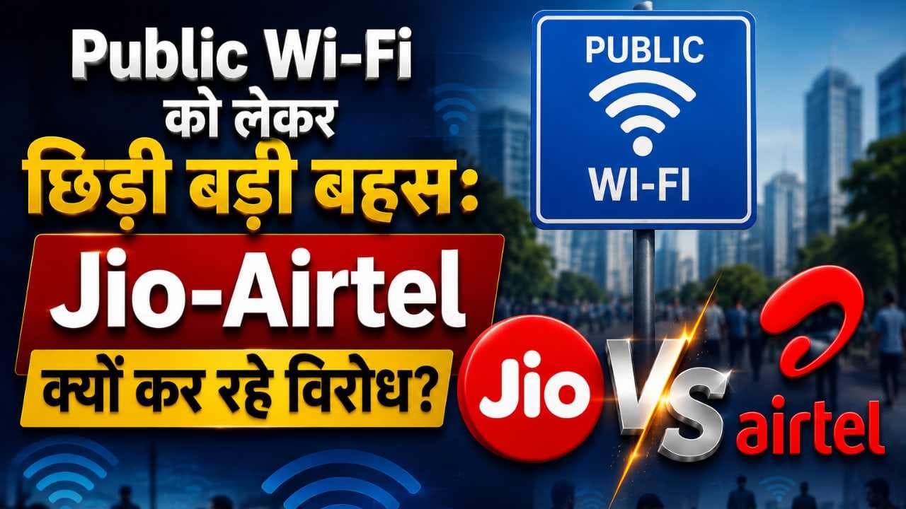 Public Wi-Fi को लेकर छिड़ी बड़ी बहस: Jio-Airtel क्यों कर रहे विरोध, 1.06 लाख करोड़ रुपये के फंड पर क्या है पूरा मामला?