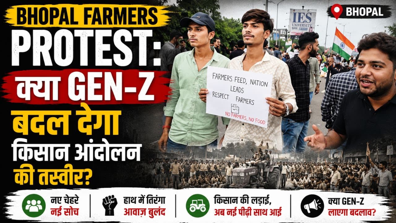 Bhopal Farmers Protest: क्या Gen-Z बदल देगा किसान आंदोलन की तस्वीर? भोपाल में मूंग खरीद को लेकर बड़ा प्रदर्शन