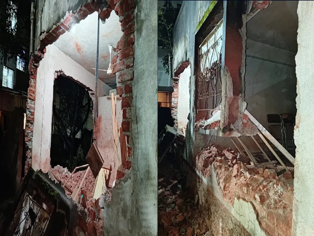 कोल्हापुर में बंद घर में जोरदार धमाका, पुलिस को विस्फोटक इस्तेमाल होने का शक